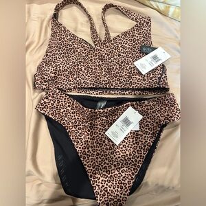 Hurley Leopard Print Bikini Set
